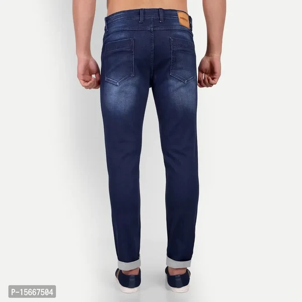 MEGHZ Men Dark Blue Ricardo Slim Fit Jeans - 38