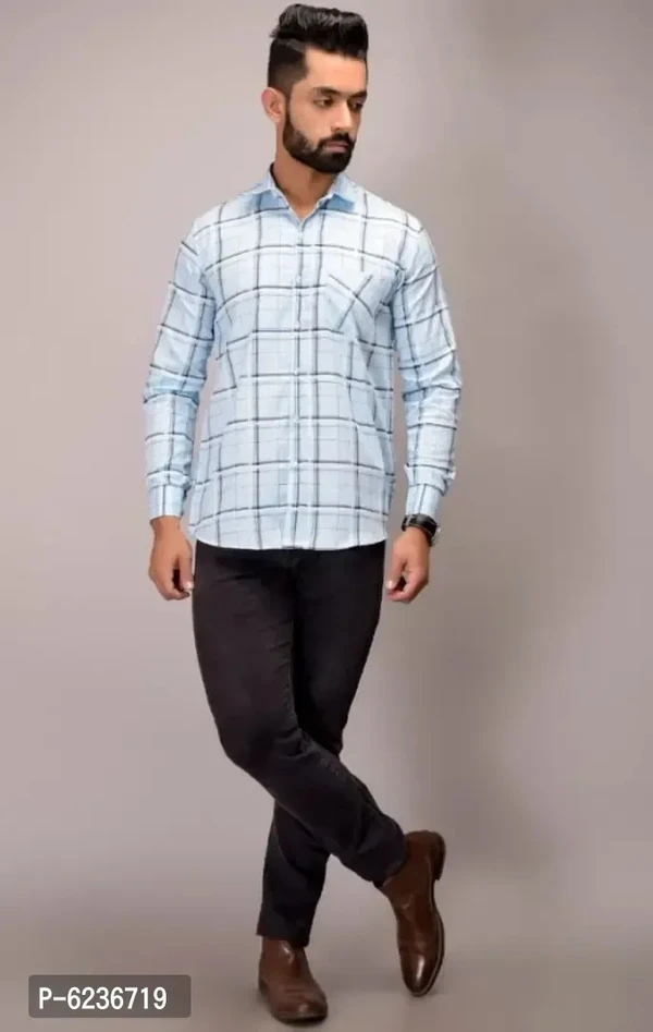 Mens Twill Cotton Casual Shirts - M