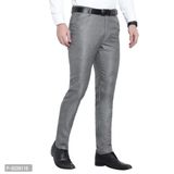 Classic Cotton Solid Formal Trousers For Men  - 28