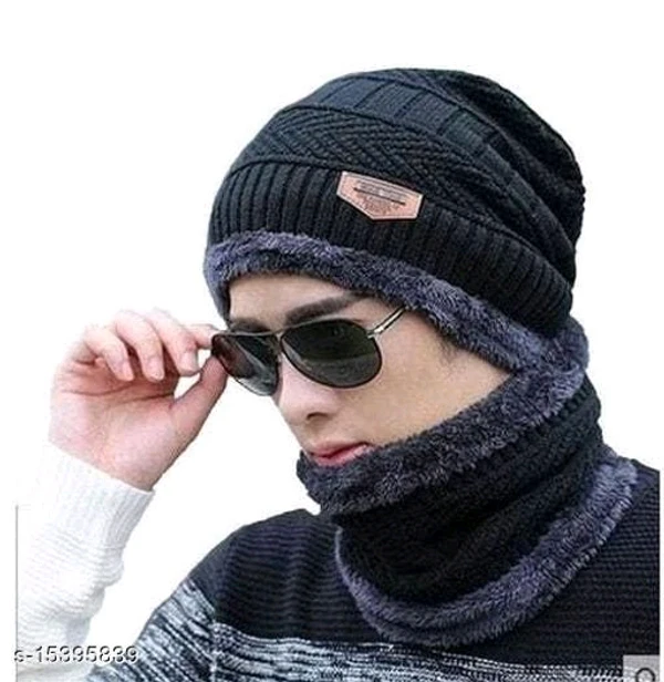 Winter Woolen Men Cap Ms