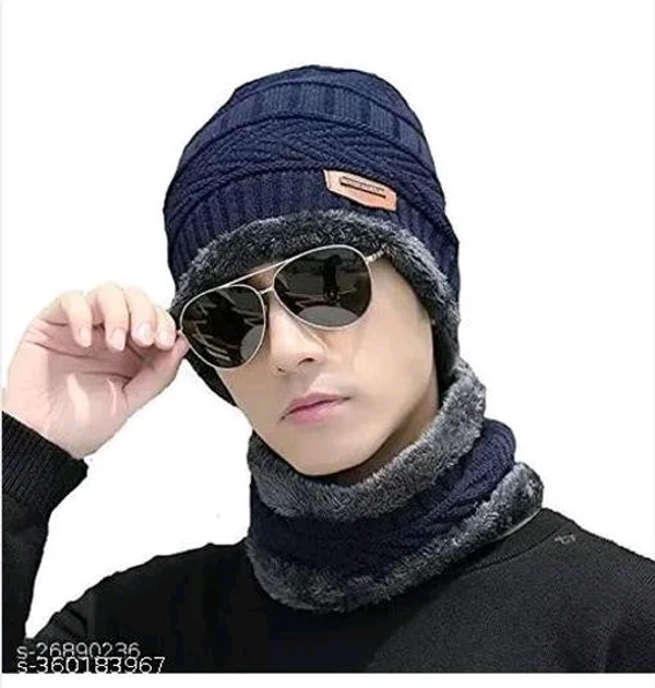 Stylish Warm Woolen Men Cap Ms