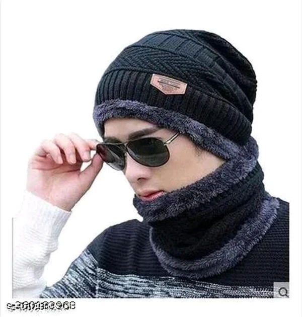 Winter Woolen Men Cap Ms