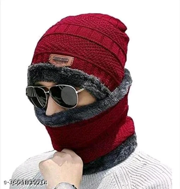 Winter Woolen Men Cap 