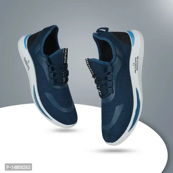Blue mesh Sneakers For Men - UK8
