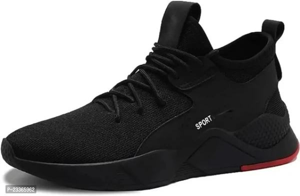 Light Weight Sports Shoe For Men (Black) - UK6