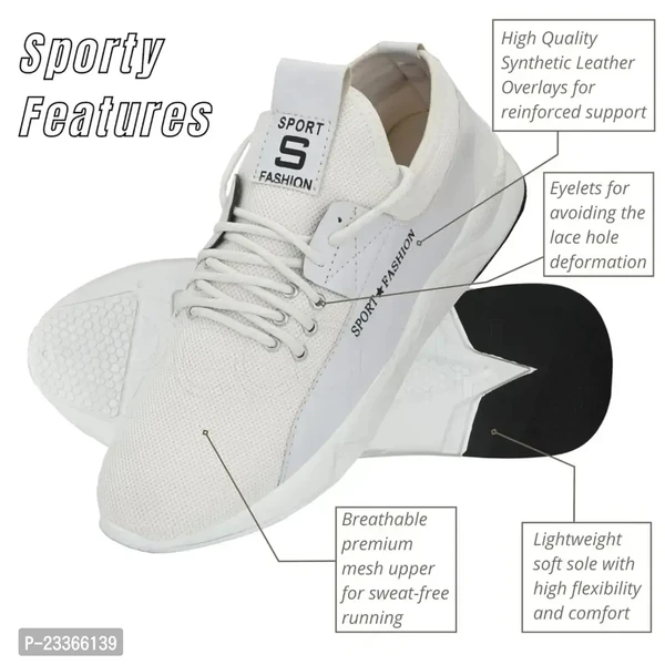 Walking Daily Wear Sports Shoe For Men (White) - UK8