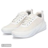 White Synthetic Sport Sneakers Shoes For Men's - UK8