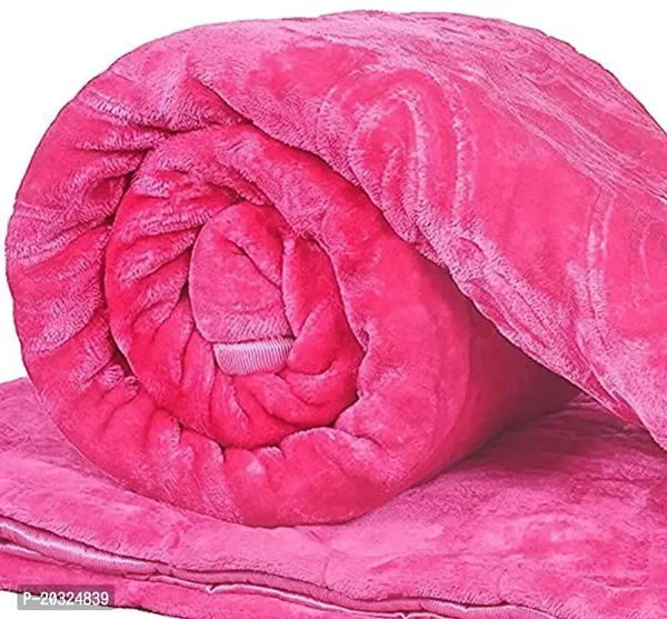 Self Design Double Mink Blankets For Heavy Winter  - Double