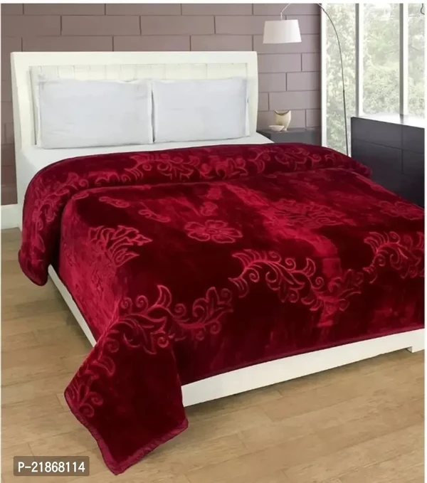 Embossed Double Bed Mink Blankets  - Double