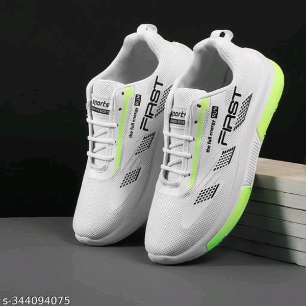 Stylish White Shoe for Men & Boys, Running Shoe, Shoe for Men, Casual Shooe - IND-6