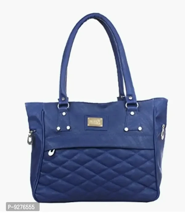 Stylish Blue Solid Handbags For Women 