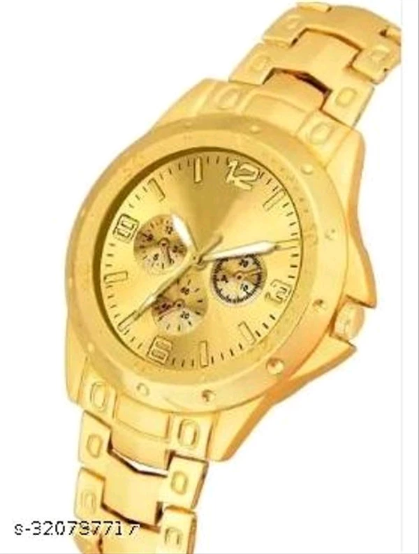 Rosea Golden Formal Men Watch 