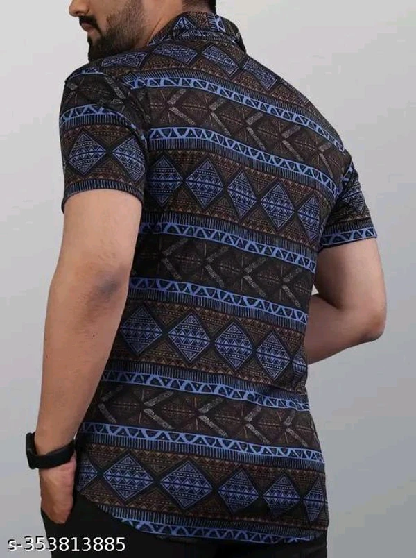 Men's Stylist Lycra Shirt  - XL