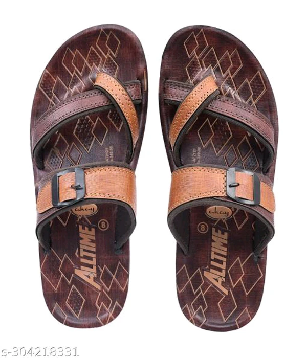 Men's Casual PU Slipper Stylish Men's Flip Flops  - IND-7