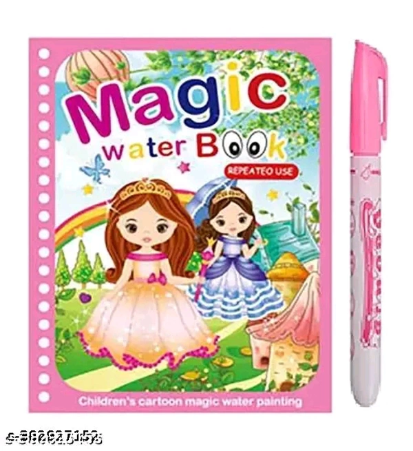 KRISHNA YASIS ANY ONE Water Magic Book, Magic Doodle Pen, Coloring Doodle Drawing Board Games For Kids, Educational Toy For Growing Kids ANY 1 BOOK ( Design & Colours As Per Stock ) ( A.K) 