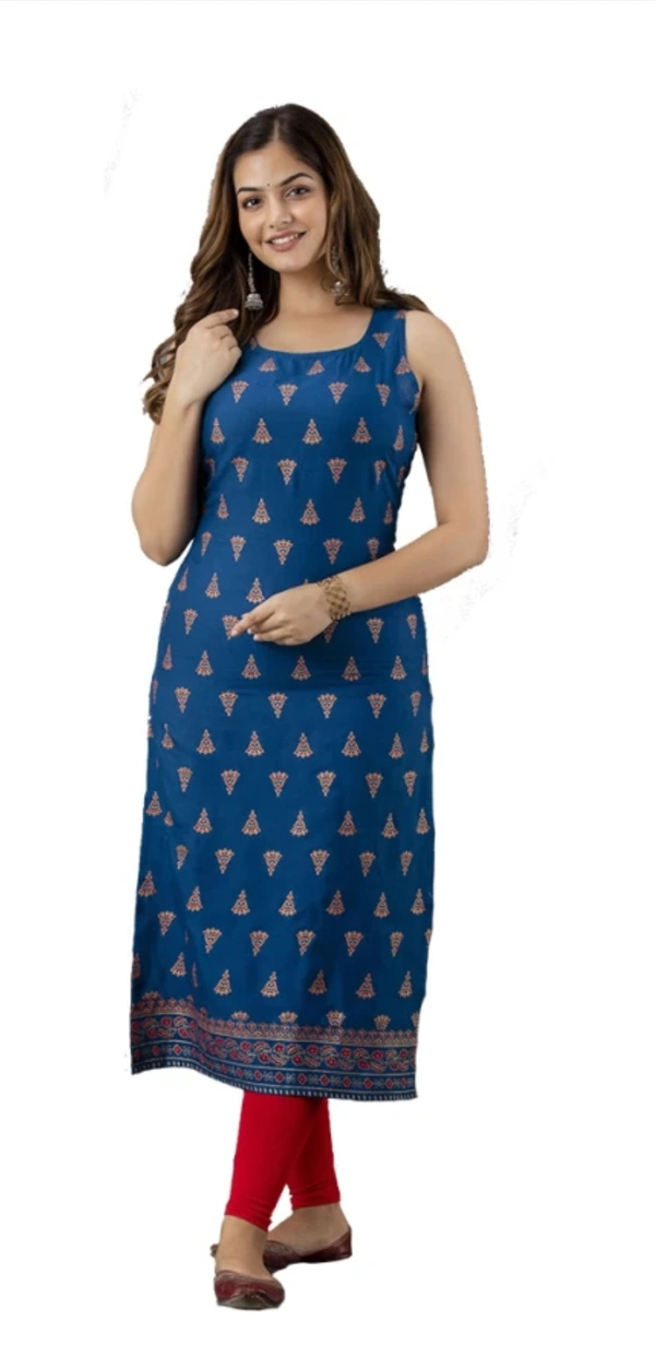 Women Floral Print Kurta  - L