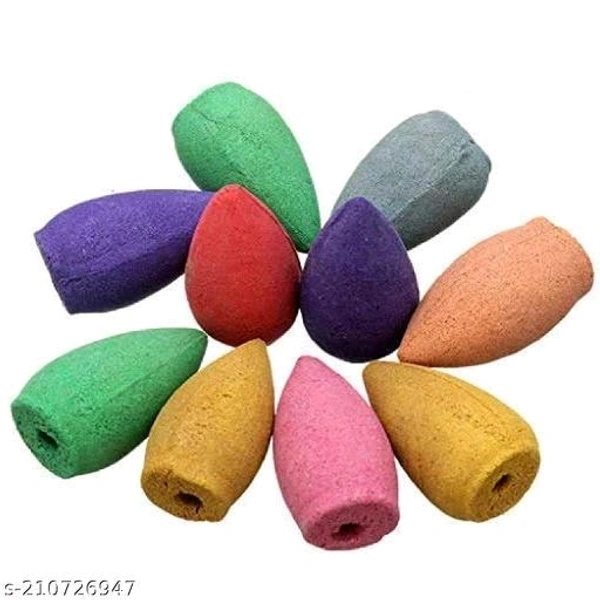 Adyogi Smoke Fountain With 10 Cone Sandals For Home Dacor (Pack Of 2)