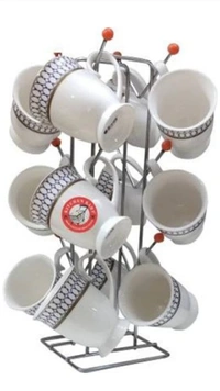Stainless Steel Cup Stand, Coffee/tea Cup Holder For Modular Kitchen