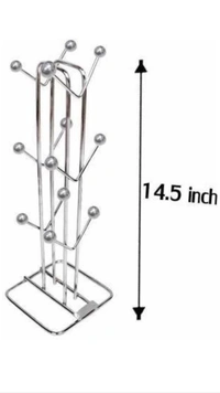 Stainless Steel Cup Stand, Coffee/tea Cup Holder For Modular Kitchen