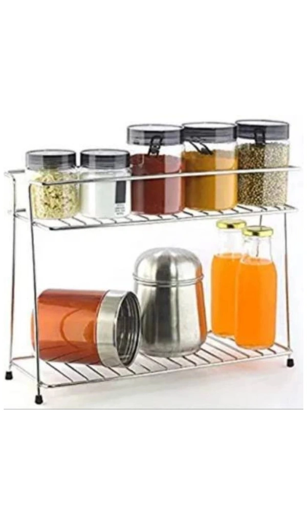 Combo Pack Of Stainless Steel 4 In 1 Chakla Belan Stand + spice Rack + cup Stand