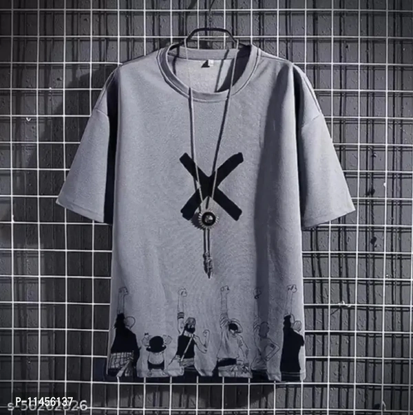 3/4 Selleves Roundneck T-Shirt (Grey) - S