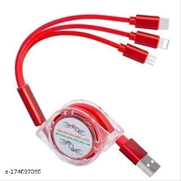 Multi Retractable 3.0A First Charging Cord