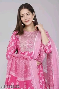 Beautiful Rayon Kurta Set With Bottomwear & Dupatta - Xxl