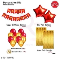 Happy Birthday Decoration Combo Set
