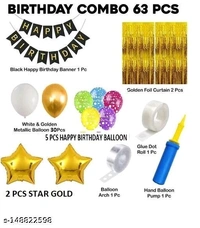 Happy Birthday Decoration Combo Set