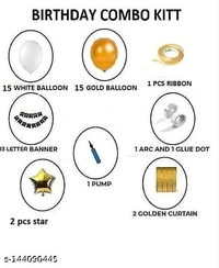 Birthday Decoration Kit Combo Set 