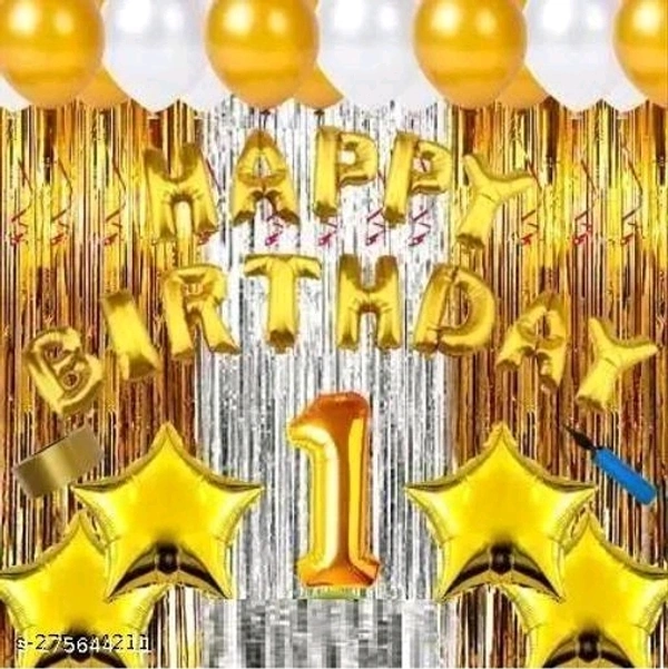 1st/First Happy Birthday Decoration Combo Set