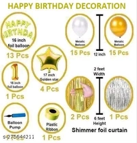 1st/First Happy Birthday Decoration Combo Set