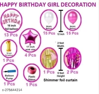 1st/First Birthday Decoration Combo Set