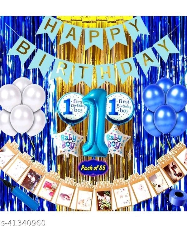 Baby Boy Amaging Birthday Decor Combo Set