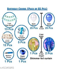 Baby Boy Amaging Birthday Decor Combo Set
