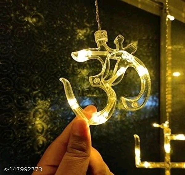 50 Fitz 6+6 Om Swastik Led Curtain String Lights