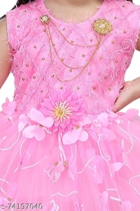 Baby Girls Beautiful Net Frock  - 3-4 Years