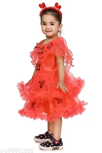 Butterfly Frock For Baby Girls - 2-3 Years