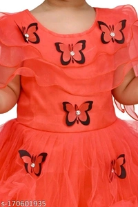 Butterfly Frock For Baby Girls - 2-3 Years