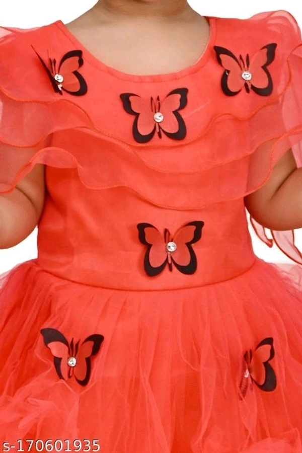 Butterfly Frock For Baby Girls - 2-3 Years