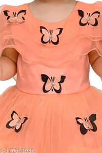 Butterfly Frock For Baby Girls - 3-4 Years