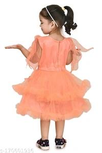 Butterfly Frock For Baby Girls - 3-4 Years