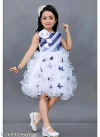 Baby Girls Frock For Party Wear - 3-4 Years