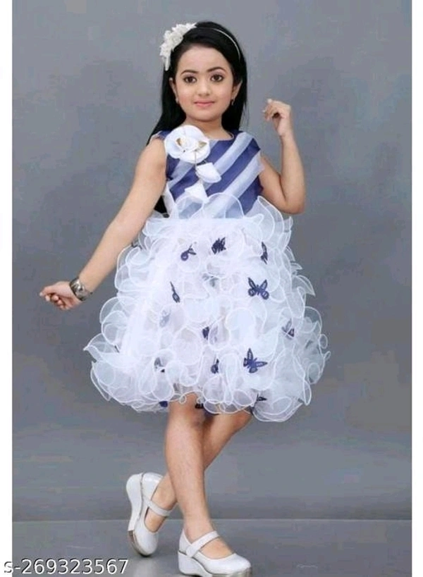 Baby Girls Frock For Party Wear - 3-4 Years