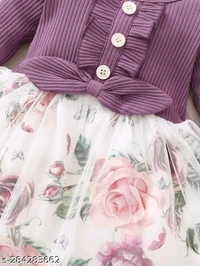 Baby Girls Party Wear Styilsh Dress - 9-12 Months