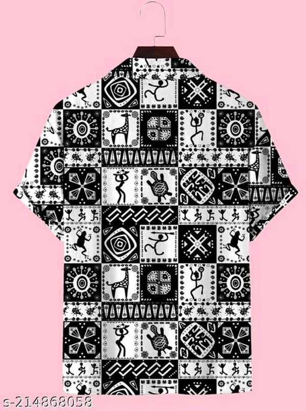 New Design Trendy Rayon Febric Goa Style Half Sleeve Shirt For Men - Xxl