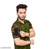 Stylish Mens Cotton T-Shirt  - M