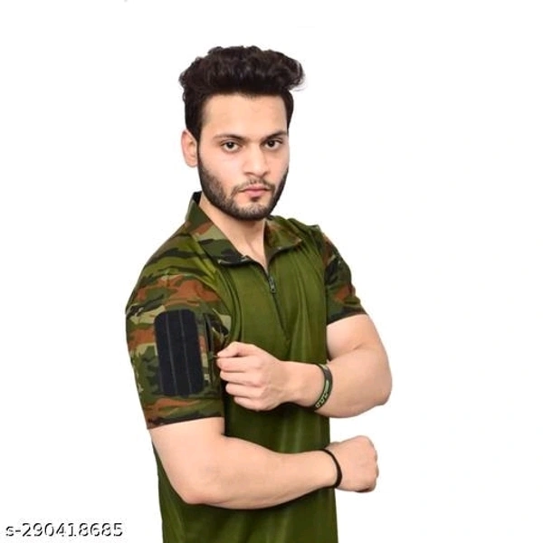 Stylish Mens Cotton T-Shirt  - M