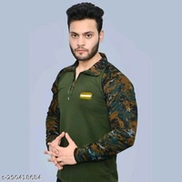 Stylish Cotton Full Sleeve T-shirt For Men - Xl