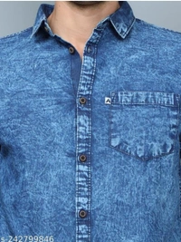 Denim Shirt For Men - L